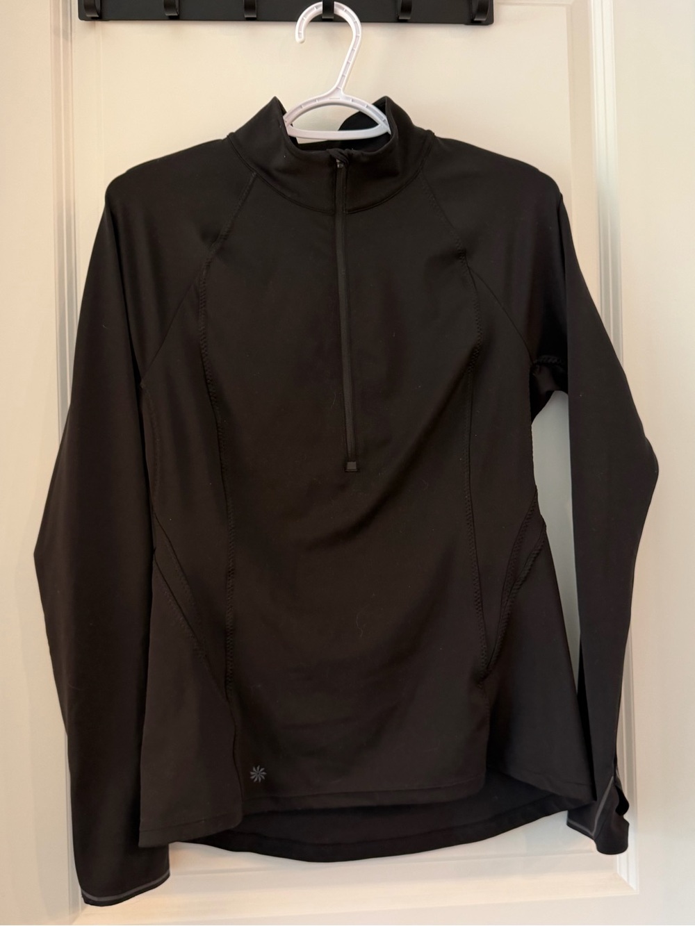 Athletes Black Quarter-Zip Athletic Pullover